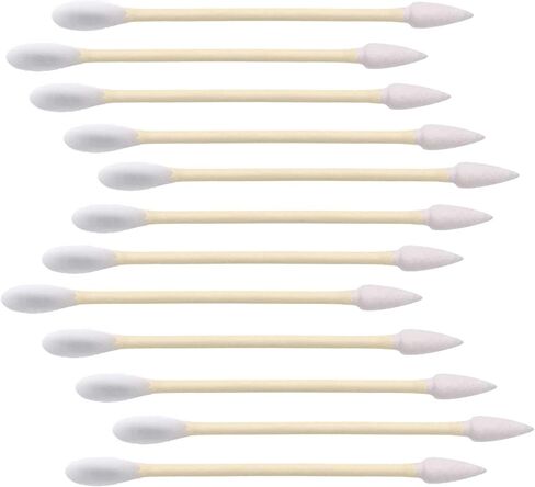 Double Precision Tips 800 Pieces Cotton Swabs with Paper Stick, Double Pointed Shape Tips for Makeup, 4 Packs, 200 Pieces 1 Pack in Kuwait