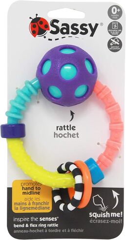 Sassy My First Bend & Flex Rattle Set - 2 Piece - for Ages 0+ Months in Saudi Arabia