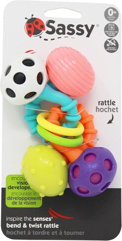 Sassy My First Bend & Flex Rattle Set - 2 Piece - for Ages 0+ Months in Saudi Arabia