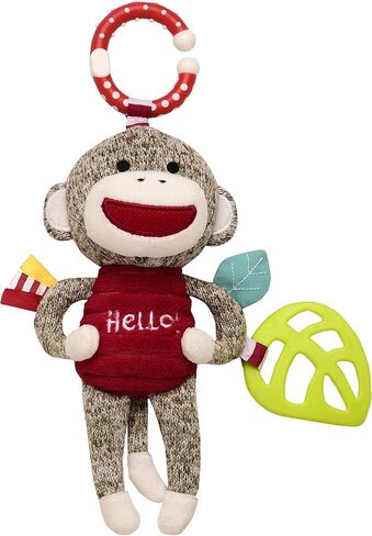 Baby Starters Plush Horse 14 inch Activity Toy with Crinkle, Rattle, Teether and Travel Hook, My First Rodeo, Brown, Western Ranch Pony in Saudi Arabia