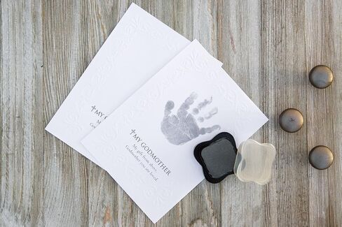 The Grandparent Gift Godmother Godchild Handprint Frame, Grey in Saudi Arabia
