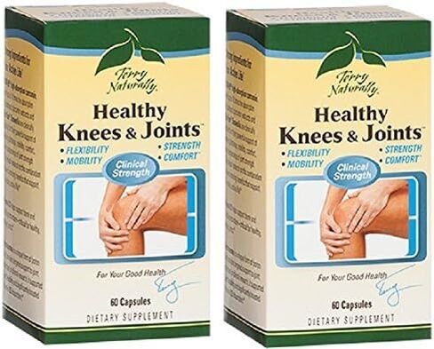 Terry Naturally Healthy Knees & Joints - 60 Capsules, Pack of 2-1,560 mg Curcumin & Boswellia Complex - Promotes Flexibility, Mobility, Strength & Comfort - Gluten Free - 40 Total Servings in Saudi Arabia