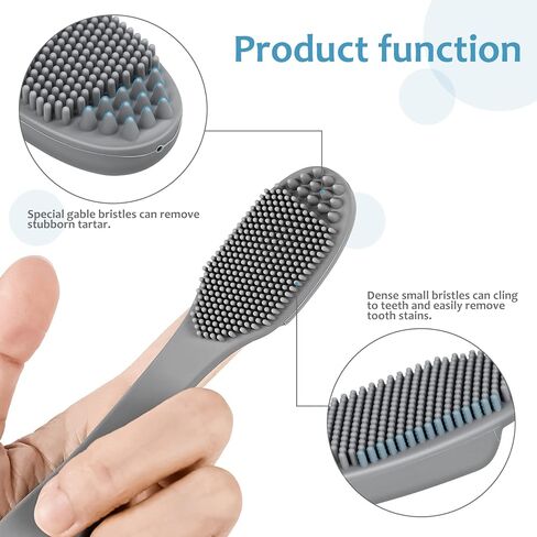 فرشاة أسنان كيشار للكلاب، مجموعة تنظيف أسنان الكلاب مع السيليكون الآمن غذائيًا، تحافظ على فم الكلب نظيفًا وتقلل من أمراض اللثة، مجموعة العناية بالأسنان واللثة للكلاب والقطط والحيوانات الأليفة (عبوة من 3 قطع) in Kuwait