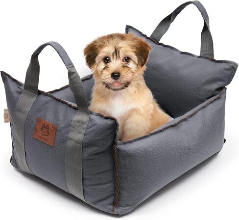Dog Car Seat for Small Dogs Detachable and Washable Dog Booster Seats with Non-Slip Bottom Portable Dog Car Travel Carrier Bed in Kuwait