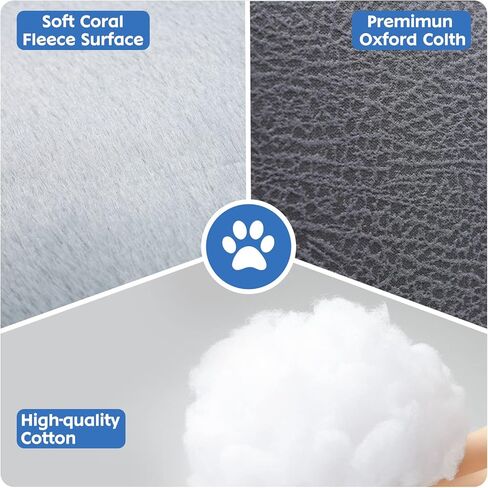 Dog Car Seat for Small Dogs Detachable and Washable Dog Booster Seats with Non-Slip Bottom Portable Dog Car Travel Carrier Bed in Kuwait