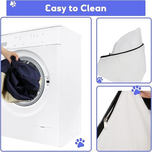 مقعد سيارة للكلاب، مقعد معزز للحيوانات الاليفة مع سرير للجراء والقطط، سرير للحيوانات الاليفة للاستخدام الداخلي مع حقيبة تخزين وحزام حزام in Kuwait