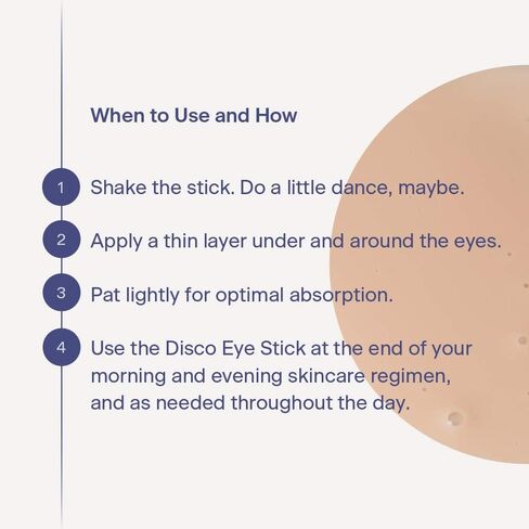 قلم ديسكو للعين للرجال، مضاد للشيخوخة والإصلاح، للانتفاخ والهالات السوداء، طبيعي بالكامل وخالي من البارابين، 10 مل in Kuwait