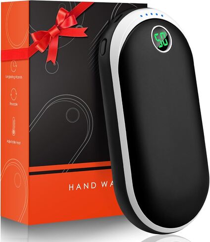 Hand Warmers Rechargeable, 10000mAh Electric Hand Warmer, Reusable Portable Pocket USB Handwarmers with 15 Hours Double-Sided Heating for Women Men Outdoor Camping Skiing in Saudi Arabia
