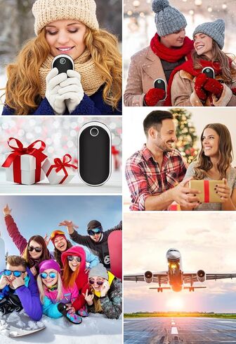 Hand Warmers Rechargeable, 10000mAh Electric Hand Warmer, Reusable Portable Pocket USB Handwarmers with 15 Hours Double-Sided Heating for Women Men Outdoor Camping Skiing in Saudi Arabia
