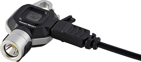 Streamlight 73301 Pocket Mate 325-Lumen Keychain/Clip-on USB Flashlight القابلة لإعادة الشحن، أحمر in Saudi Arabia