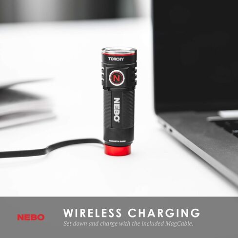 NEBO 6000 Lumen Flashlight, 4X Zoom, Waterproof, Black & NEBO Rechargeable Pen Light Flashlight, 360 Lumens in Kuwait
