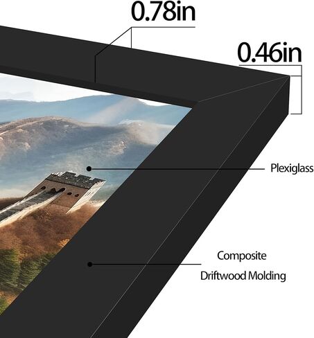 Picrit 18x24 Gold Poster Frame, Vintage Photo Frames with Black Backboard, Retro Ornate 18 x 24 Picture Frame for Horizontal or Vertical Wall Mounting, 1 Pack. in Kuwait