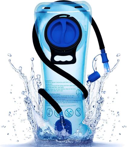 Mothybot 3L 2L 1.5L Hydration Bladder, Upgraded Leak Proof 50OZ/ 70OZ/ 100OZ 3 Liter Water Reservoir for Most Hydration Pack Replacement with Quick Release Insulated Tube & Auto Shut-Off Valve Outdoor in Saudi Arabia