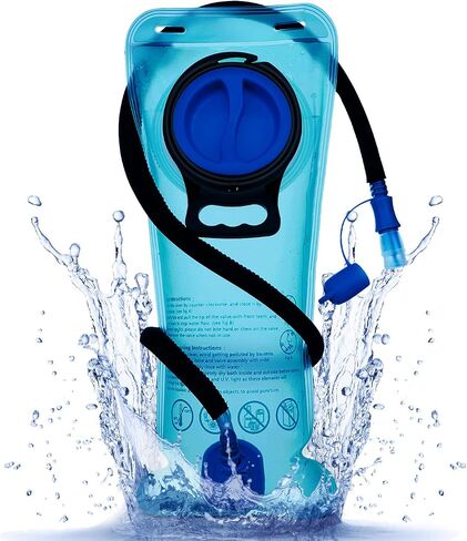 Mothybot 3L 2L 1.5L Hydration Bladder, Upgraded Leak Proof 50OZ/ 70OZ/ 100OZ 3 Liter Water Reservoir for Most Hydration Pack Replacement with Quick Release Insulated Tube & Auto Shut-Off Valve Outdoor in Saudi Arabia