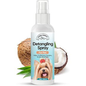 Dog Detangler Spray, No-Rinse Pet Detangler Spray for Tangles, Knots&Matted Coat, Dog Detangler Spray Dematting, Natural Detangler Spray for Dogs, Nontoxic in Kuwait