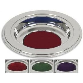 Silver Tone Offering Plates (Blue Felt Pad) in Kuwait