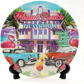 Decorative Miami Beach Florida Souvenir Plate in Kuwait