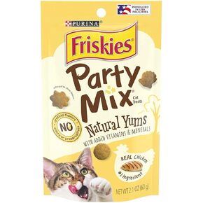 Friskies Party Mix Naturals Cat Treats, Real Chicken, 2.1 Oz (Pack of 3) in Kuwait