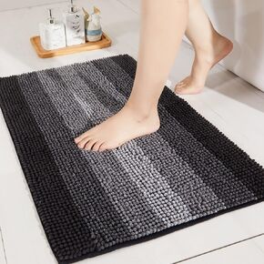 COSY HOMEER 28x18 Inch Bath Rugs Made of 100% Polyester Extra Soft and Non Slip Bathroom Mats Specialized in Machine Washable and Water Absorbent Shower Mat,Green