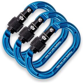 Omega Pacific Micro Raider Aluminum Keylock Screw-Lok 3 Pak - Our Top Carabiner has Been Scaled Down to Create The Ultimate Accessory Connector in Kuwait
