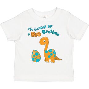 inktastic I'm Gonna Be a Big Brother Dino Toddler T-Shirt in Kuwait
