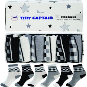 Tiny Captain Toddler Boys and Girls Grip Socks - Baby Toddler 1-3 and 3-5 Year Old Non Slip/Anti Skid Gift Set in Kuwait