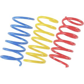 تامو ستايل العاب زنبركية للقطط (30 قطعة)، ملفات بلاستيكية للعب الصحي النشط في الأماكن المغلقة، حلزونات ملونة 2 انش in Kuwait