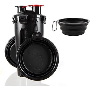 Dog Water Bottle,with Collapsible Dog Food Container,Portable Dog Water Dispenser,for Pets Outdoor Walking,Hiking,Travel,Includes 2 Collapsible Bowls,Pet Accessories in Saudi Arabia