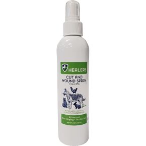 Healers Natural Wound Spray First Aid for Pets, 8 oz, 755274-Wound Care in Kuwait