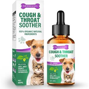FILBA Throat Soother Drop for Dogs, Natural Throat Supplement for Dogs, Sore Throat&Allergy Relief, Improve Dry/Wet/Barky Cоugh and Whêezing, Improve Brêathing Problems for Dog&Cat in Kuwait