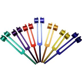 8 شاكرا جذرية وأغراض روحية، ضبط علاجي مرجّح ملون كوني مع منشط بمقابض طويلة وحقيبة in Kuwait