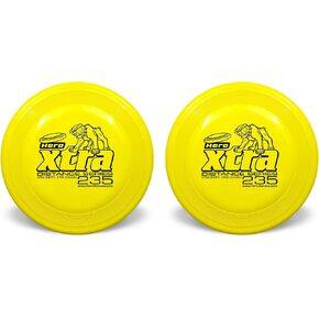 Hero Xtra 235 Distance Dog Frisbee, Outdoor Dog Toy and Pet Frisbee, Distance Dog Flying Disc Pack of 2 (Blue)