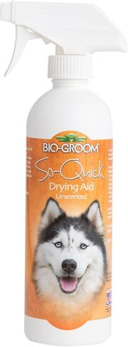 Bio-Groom So Quick Dry Dog Spray – Detangler Spray for Dogs & Cats, Shortens Drying Time, Unscented, Cruelty-Free, Made in USA, Dog Grooming Products – 16 fl oz 1-Pack in Saudi Arabia