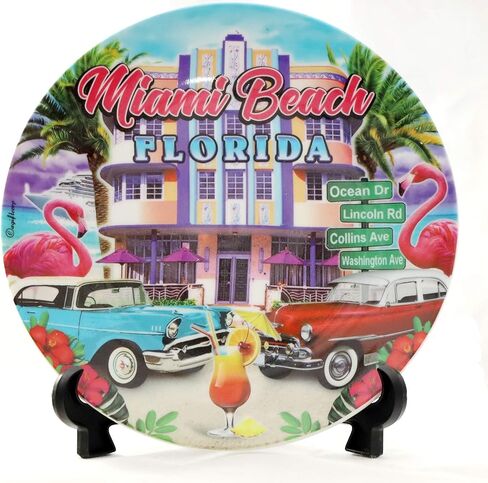Decorative Miami Beach Florida Souvenir Plate in Kuwait
