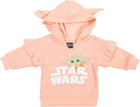 STAR WARS The Mandalorian The Child Baby Girls 3 Piece Outfit Set: Pullover Hoodie Cuddly Bodysuit Pants in Saudi Arabia