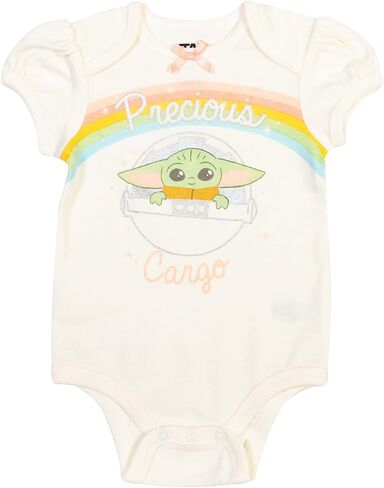 STAR WARS The Mandalorian The Child Baby Girls 3 Piece Outfit Set: Pullover Hoodie Cuddly Bodysuit Pants in Saudi Arabia