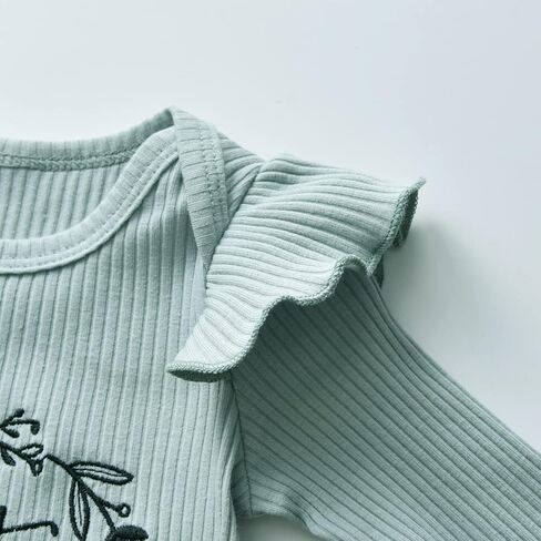 Elspilit Preemie Newborn Baby Girl Clothes Infant Long Sleeve Romper Pants Headband Outfits Sets in Kuwait