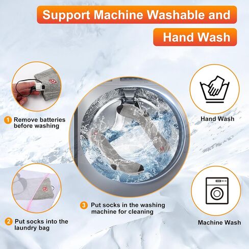 SVPRO Rechargeable Heated Socks for Men Women Electric Battery Operated Heated Socks 3 Heat Settings Warm Winter Socks for Sport Outdoor Indoor Thermal Foot Warmers in Saudi Arabia