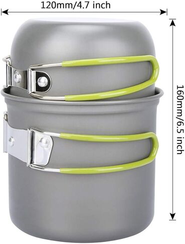 أدوات طهي للتخييم من ELK للتخييم في الهواء الطلق والمشي لمسافات طويلة وحقائب الظهر والنزهات - صغيرة الحجم وخفيفة الوزن وقابلة للحمل in Kuwait