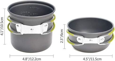 أدوات طهي للتخييم من ELK للتخييم في الهواء الطلق والمشي لمسافات طويلة وحقائب الظهر والنزهات - صغيرة الحجم وخفيفة الوزن وقابلة للحمل in Kuwait