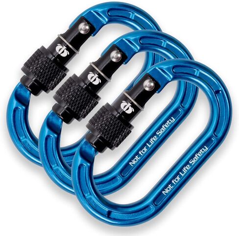 Omega Pacific Micro Raider Aluminum Keylock Screw-Lok 3 Pak - Our Top Carabiner has Been Scaled Down to Create The Ultimate Accessory Connector in Kuwait