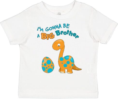 inktastic I'm Gonna Be a Big Brother Dino Toddler T-Shirt in Kuwait