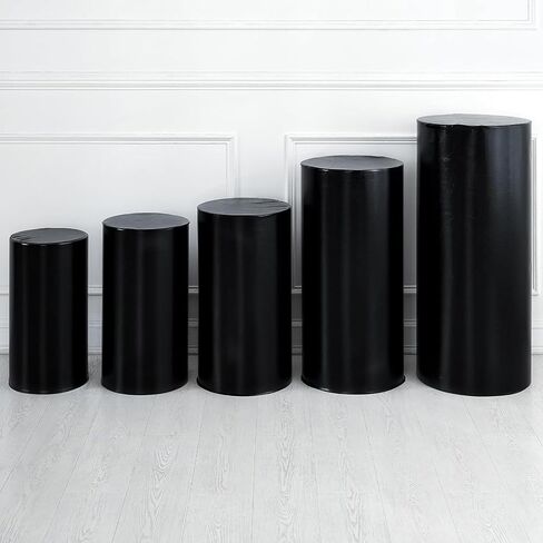 أغطية أسطوانات YOCOVER للحفلات، أغطية حامل قاعدة الأسطوانة البرونزية، غطاء طاولات أسطوانية Cilindros De Decoracion De Fiestas لتزيين أعياد الميلاد وحفلات الزفاف (ذهبي، كبير (مجموعة من 3)) in Kuwait