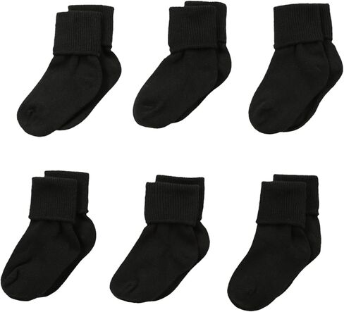 Jefferies Socks Baby-Girls 6 Pair Pack Seamless Turn Cuff Socks in Saudi Arabia