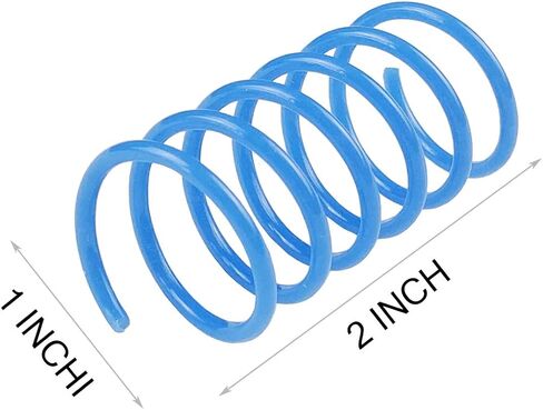 تامو ستايل العاب زنبركية للقطط (30 قطعة)، ملفات بلاستيكية للعب الصحي النشط في الأماكن المغلقة، حلزونات ملونة 2 انش in Kuwait