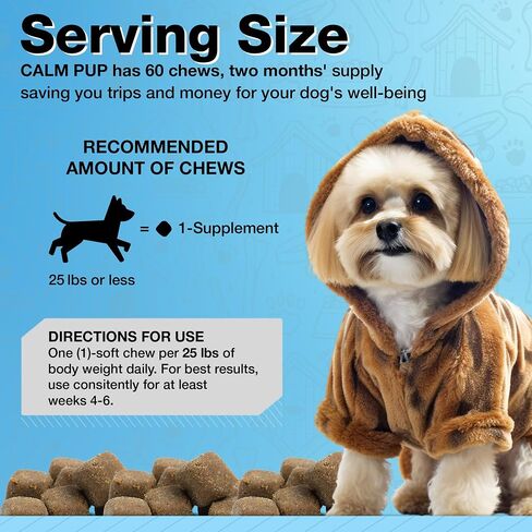 مضغ مهدئ بزيت القنب العضوي من pawlife لقلق الكلاب - أساسيات الكلاب للتخفيف من السفر والرعد والانفصال والنباح والألعاب النارية وآلام المفاصل والتهاب المفاصل ودعم الألم الجرو الهادئ in Kuwait