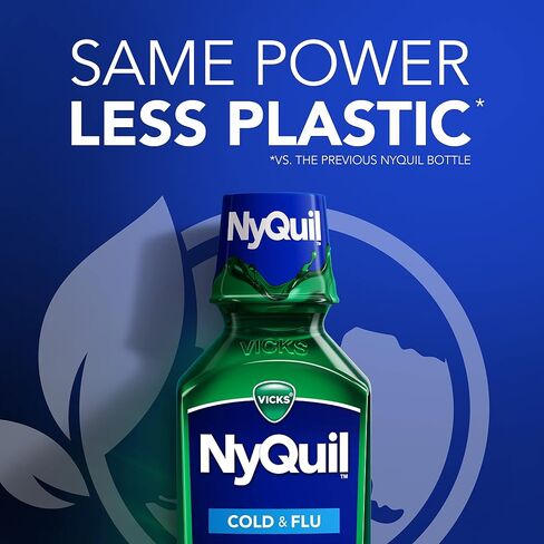 فيك nyquil السعال البارد والانفلونزا الإغاثة الليلية، السائل الأصلي، 2x12 أوقية سائلة in Saudi Arabia
