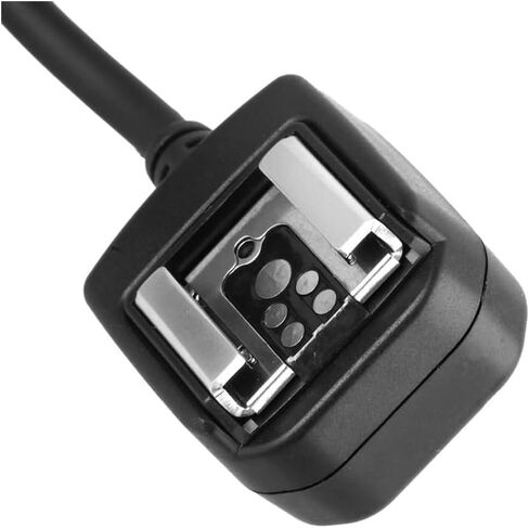 Meyin 4.9' / 1.5m E-TTL Off Camera Flash Speedlite Sync Cord Hot Shoe Cord Compatible with Canon T8i, T7i, T6, T6i, T5, T5i, SL3, 90D, 80D, 77D, 60D, 7D, 750D,6D2, 5D, M3, M5, M6 etc, Replaces OC-E3 in Kuwait