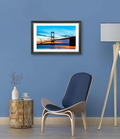 LTYHHK 12x23 Panoramic Picture Frames Solid Wood 11x22 Newspaper Frame ,Displays Picture11x22 with Mat or 12x23 Inch without Mat, Poster Frame 12x23 Photo Frames Family Wall 11x22 Picture Frame Black in Saudi Arabia