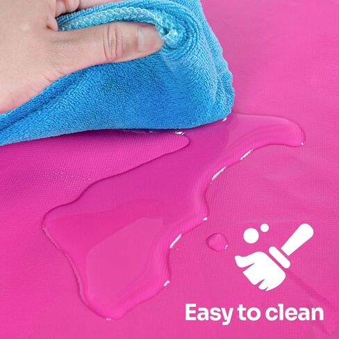 او اي اي بي او قاعدة من قماش القنب لقفص خنزير غينيا لموطن شبكات 2×4 سي اند سي، بطانة قفص سميكة مقاومة للماء وقابلة للغسل مع حواف معززة للحيوانات الصغيرة والارانب والقنفذ - روز in Kuwait